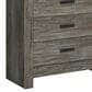 Ashley Frandern 5-Drawer Chest in Rustic Warm Gray, , large