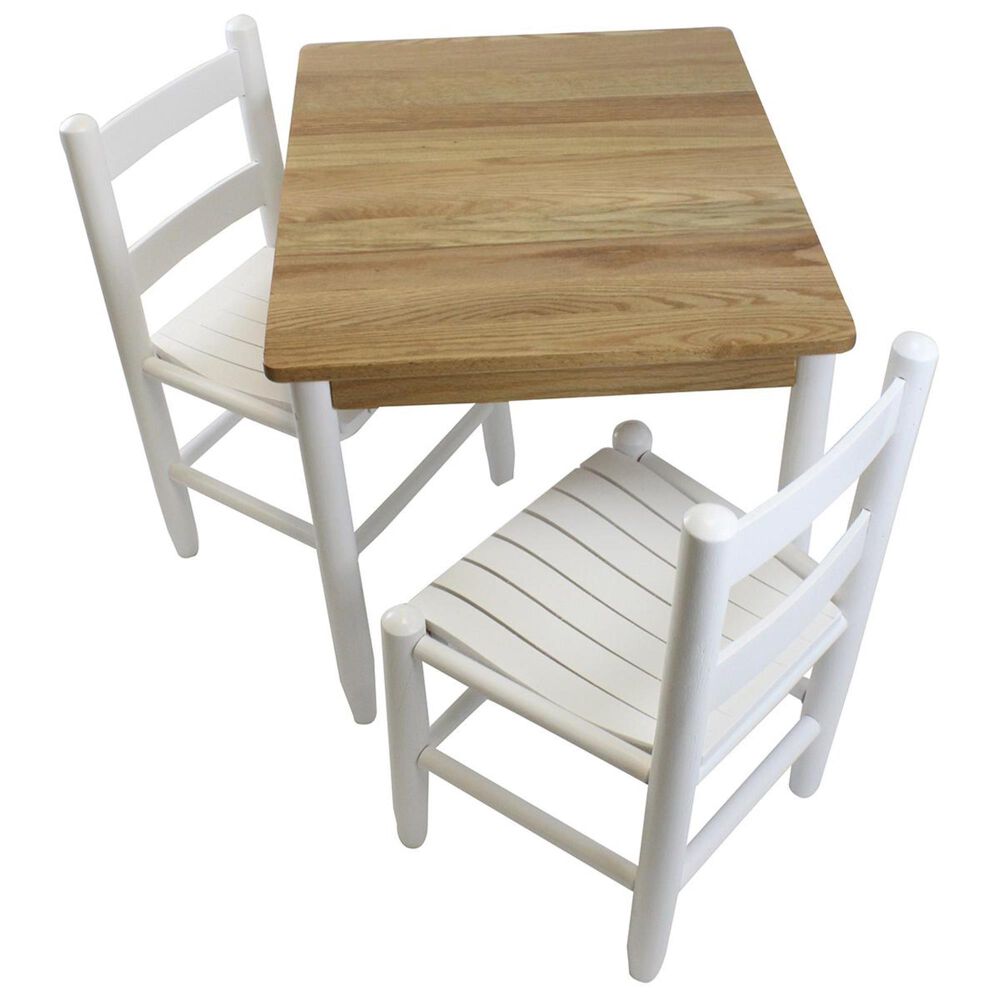 Lakeside Asheville 3 Piece Child"s Table Set in White, , large