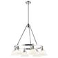 Golden Lighting Orwell 6-Light Chandelier with Opal Glass Shade in Chrome, , large