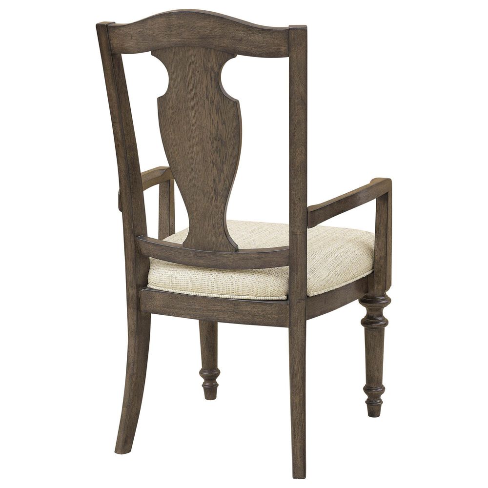 Chapel Hill Saddle Creek Arm Chair in Medium Wood, , large