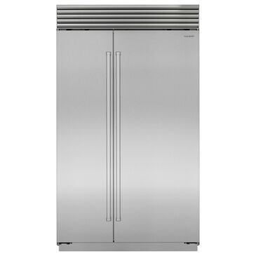 Sub Zero 29.1 Cu. Ft. Classic Side-By-Side Refrigerator with Tubular Handle in Stainless Steel, , large