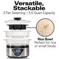 Hamilton Beach 5.5-Quart Digital Steamer and Rice Cooker in Stainless Steel, , large