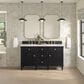 James Martin Vanities Lorelai 60" Double Vanity in Black Onyx with 3 cm Ethereal Noctis Quartz Top, , large