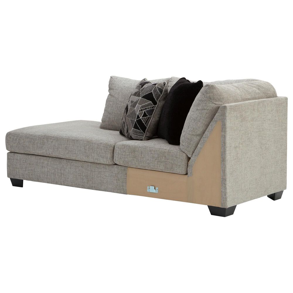 Ashley Megginson 3-Piece Right Facing U-Shaped Sectional with Sofa Chaise and Storage Ottoman in Storm, , large