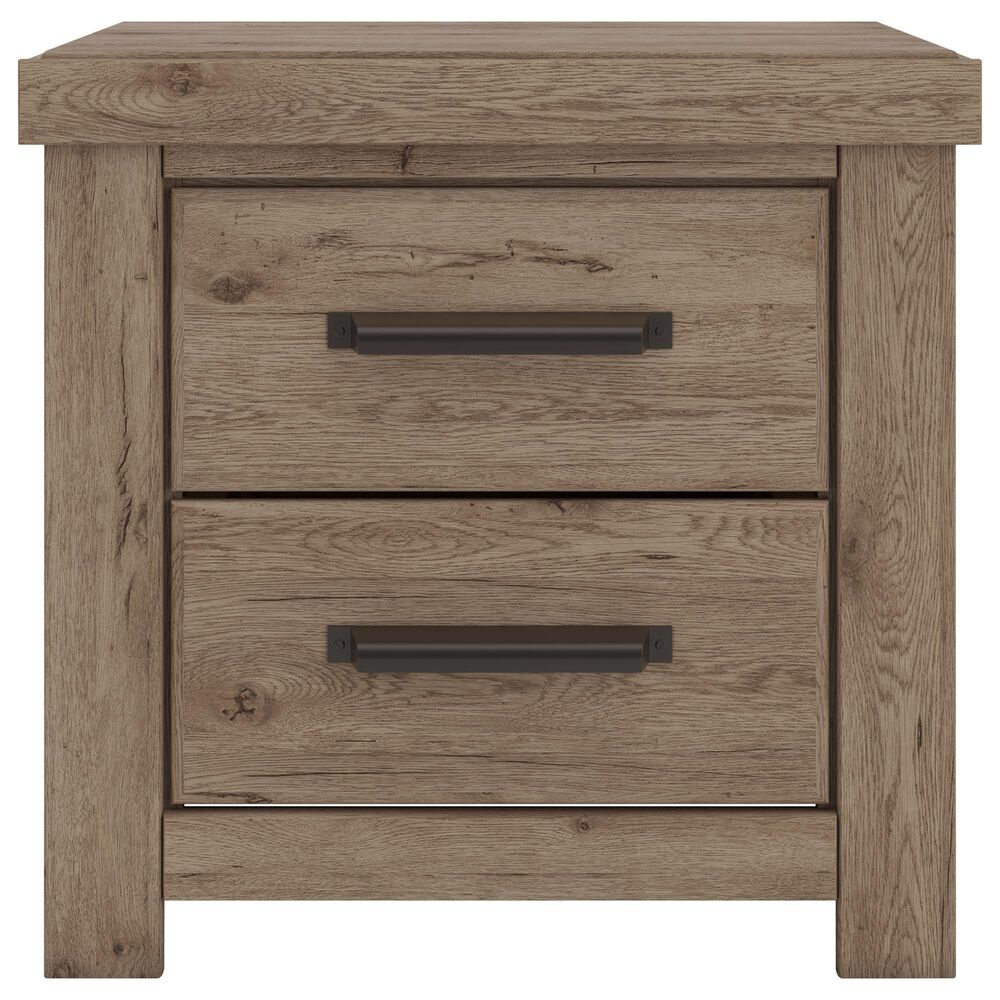 Ashley Oliandon 2-Drawer Nightstand in Light Brown, , large