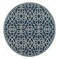 Oriental Weavers Meridian 7"10" Round Navy Area Rug, , large
