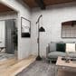 Maple and Jade Industrial Floor Lamp in Black and Copper, , large