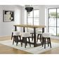 Emerald Home Furnishings Sutton Place Bar Height Dining Table in Caramel and Cocoa - Table Only, , large
