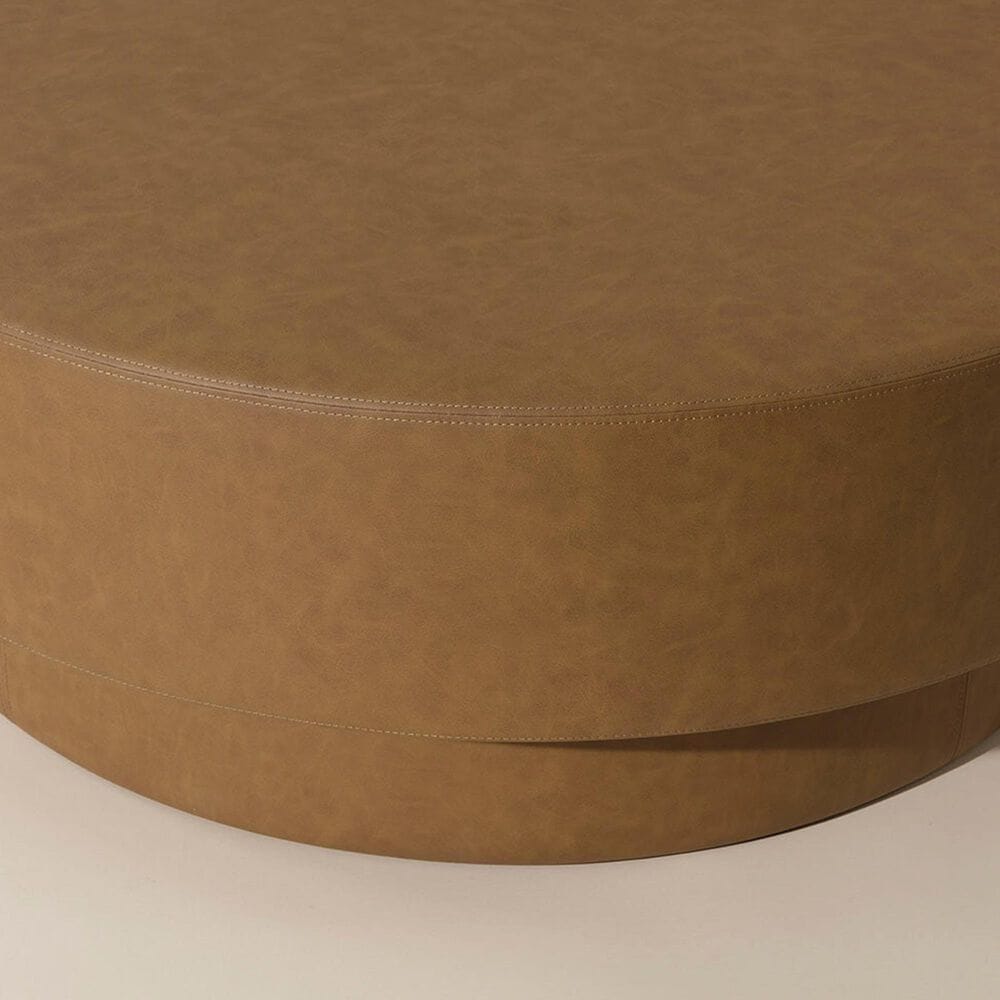 37B Arlo Ottoman in Milliken Cognac, , large
