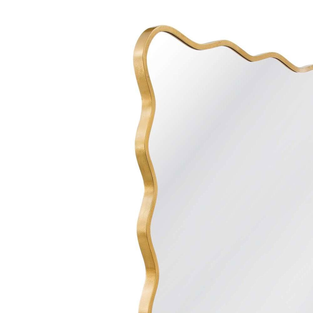 Bassett Mirror Company Freya Floor Mirror in Antique Gold Leaf, , large
