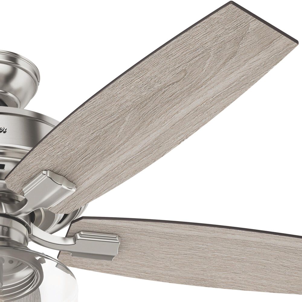 Hunter Bennett 52" Ceiling Fan with Light in Brushed ...