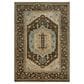 RIZZY Belmont 6" x 9" Dark Brown and Light Blue Area Rug, , large