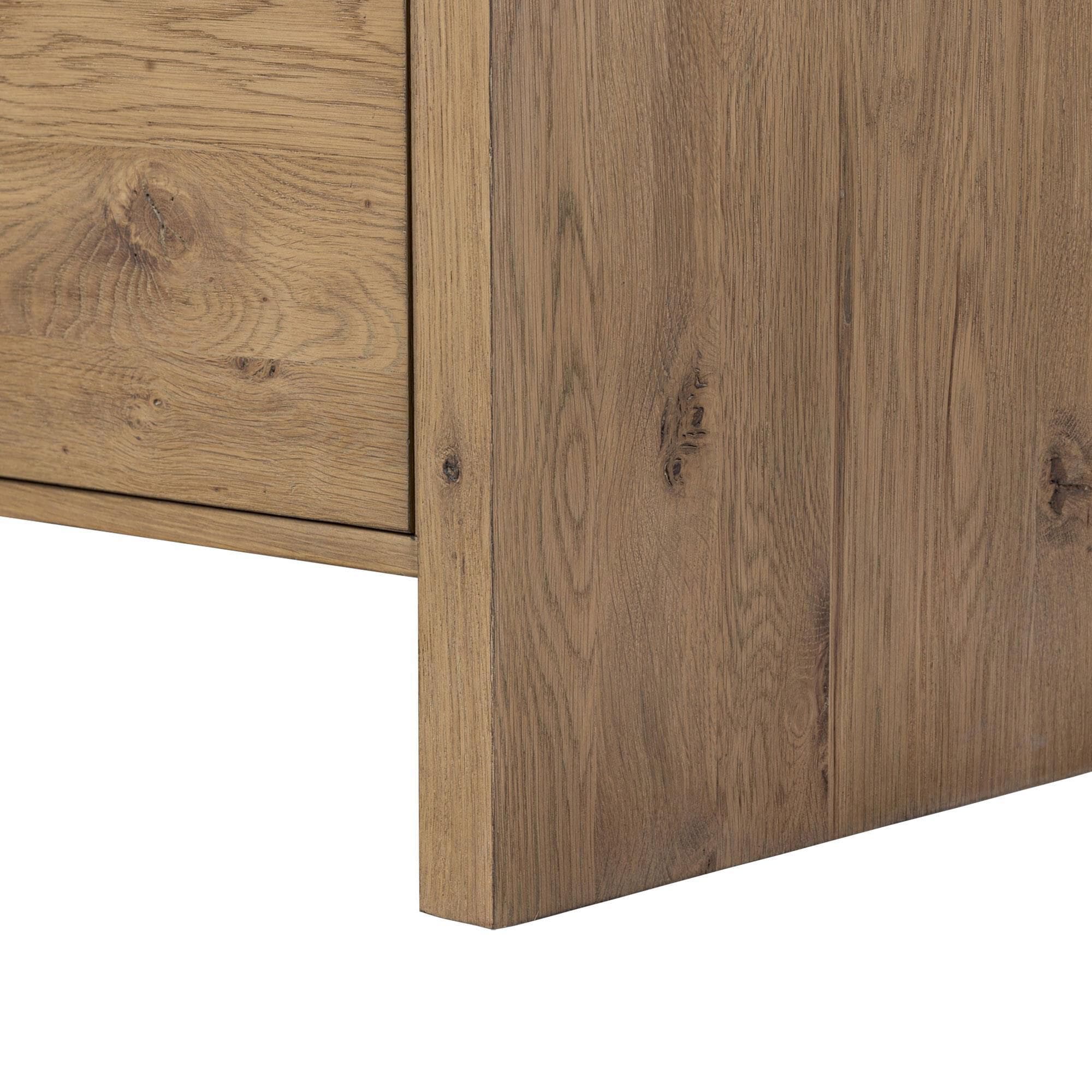 Four Hands Noah L-Shaped Rotating Desk in Aged Smoked Oak