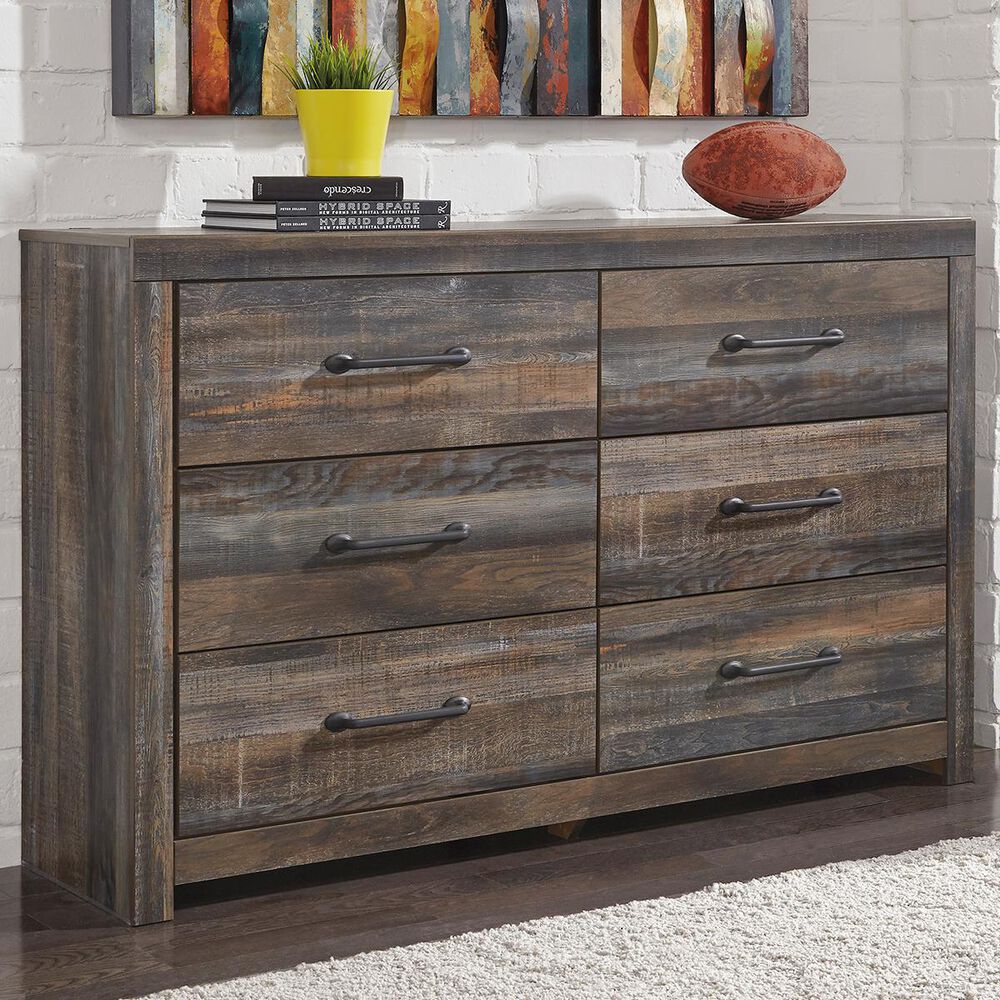 Signature Design by Ashley Drystan Dresser in Burnt Orange and Teal, , large