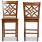 Baxton Studio Nicolette Counter Stool in Walnut Brown (Set of 2), , large