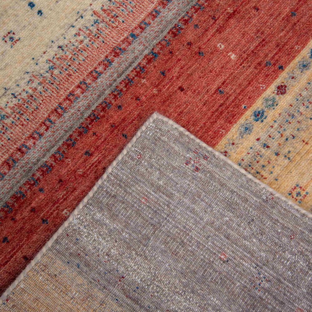 RIZZY Spectrum Gold, Rust, Gray, Blue, Cream, Beige and Green 4&#39; x 6&#39; Area Rug, , large