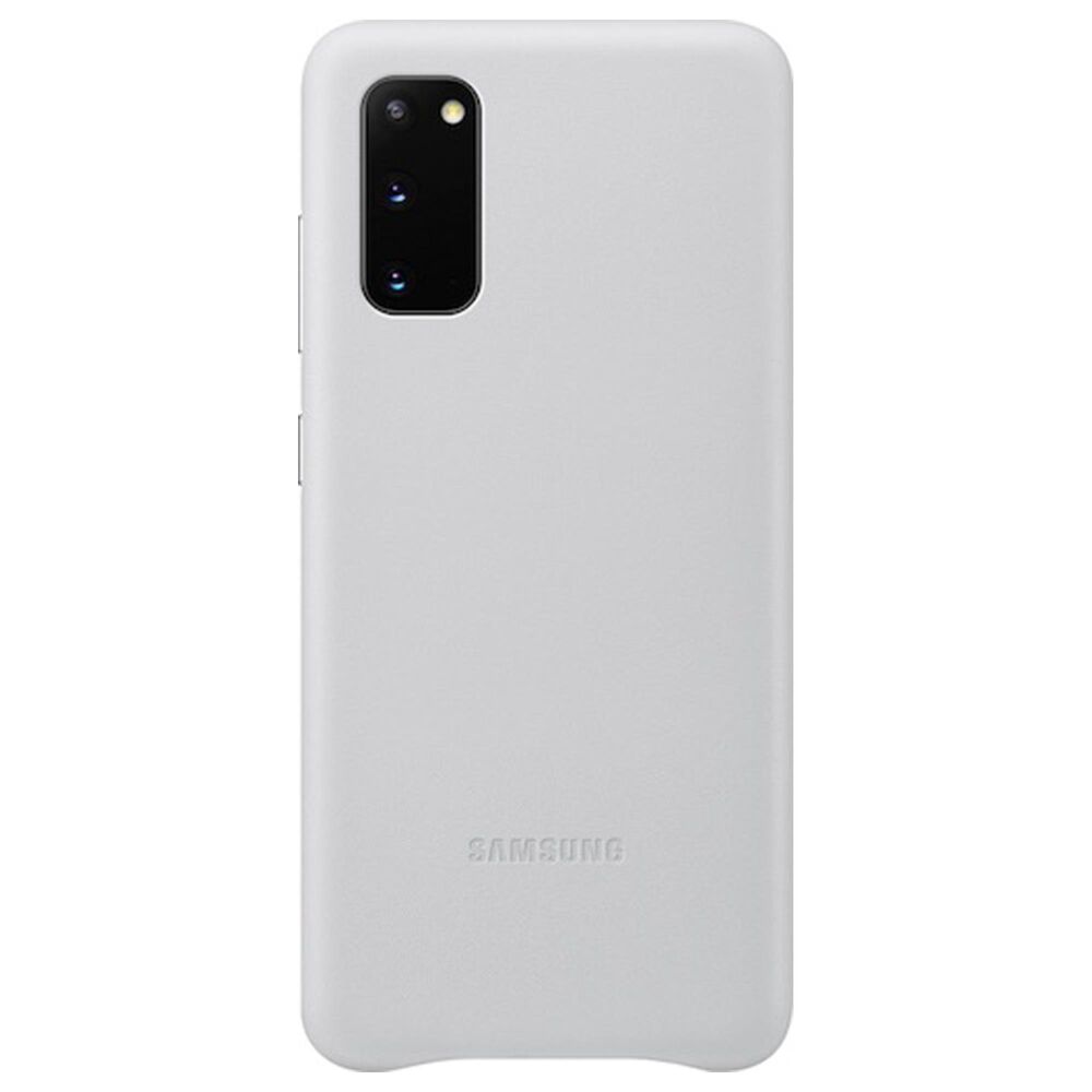 Samsung Galaxy S20 5G Leather Cover in Silver, , large