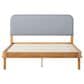 Walker Edison Annette Queen Platform Bed in English Oak, , large
