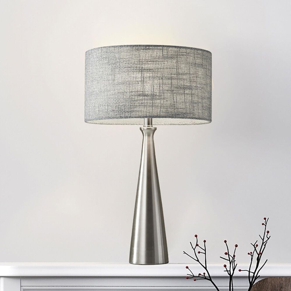 Adesso Linda Table Lamp in Brushed Steel, , large