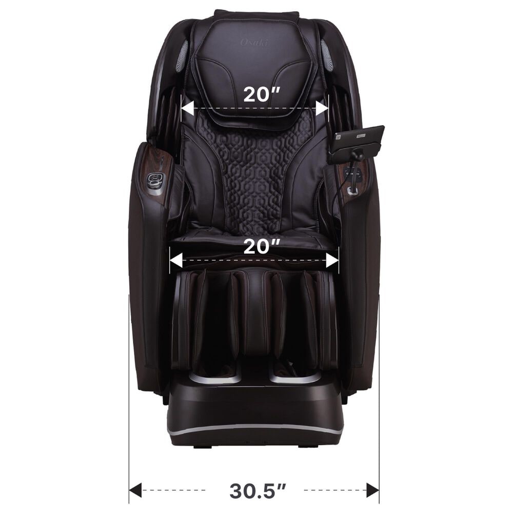 Osaki Platinum 4D and 3D Manhattan Duo Zero Gravity Massage Chair in Brown, , large