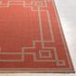 Surya Alfresco 8"10" Square Rust, Brown and Beige Indoor/Outdoor Area Rug, , large