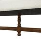 Maple and Jade Home Bench with Turned Legs in Varnished Brown, , large