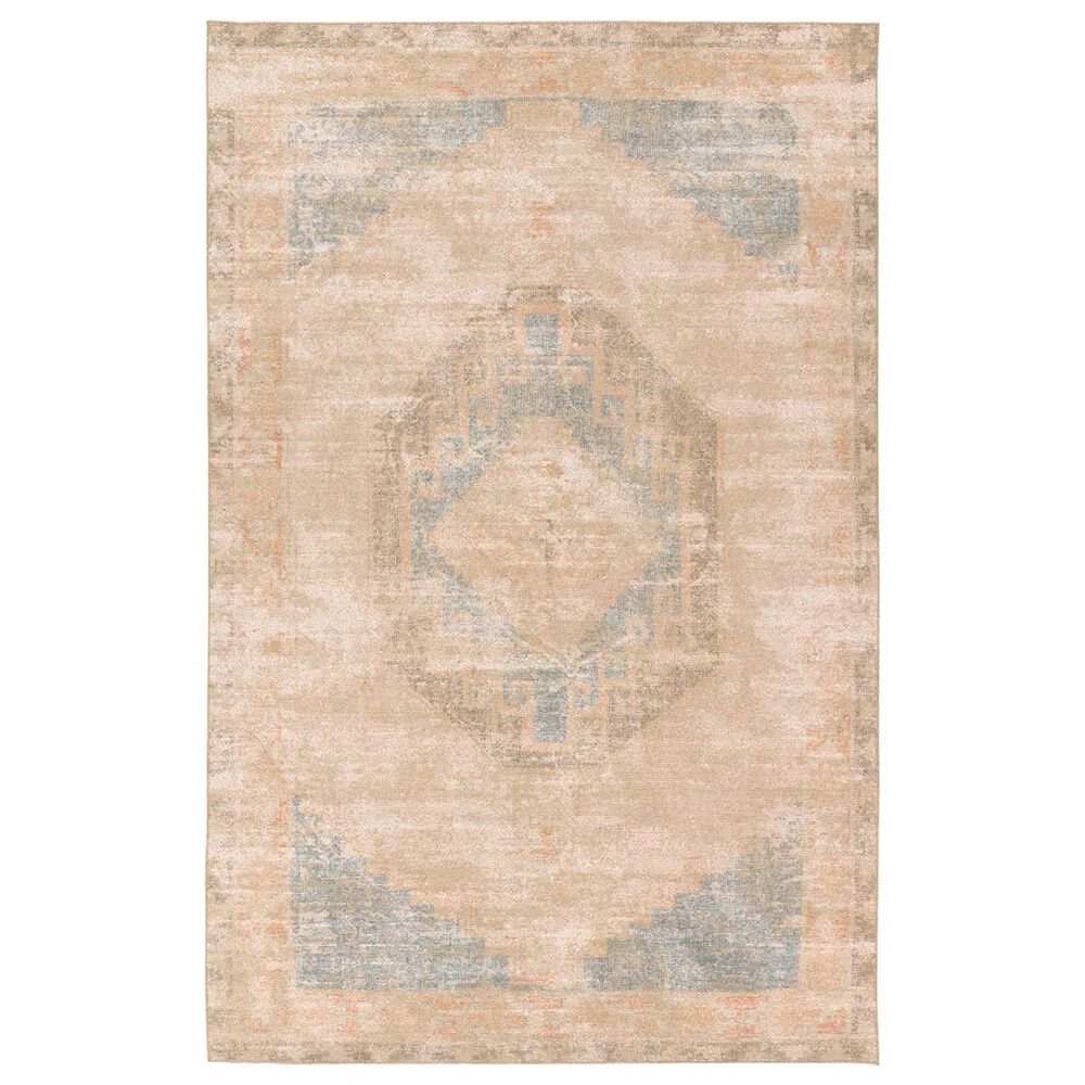 Jaipur Edage Kayell 2"6" x 8" Silver Blue, Sandstorm, Ginger Root and Irish Cream Runner, , large