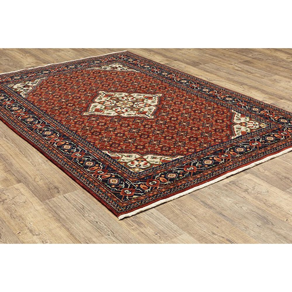 Oriental Weavers Lilihan Medallion 001C6 7&#39;10&quot; x 10&#39;10&quot; Red Area Rug, , large