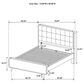Pacific Landing Robyn California King Upholstered Platform Bed in Cool Biege and Light Ash, , large