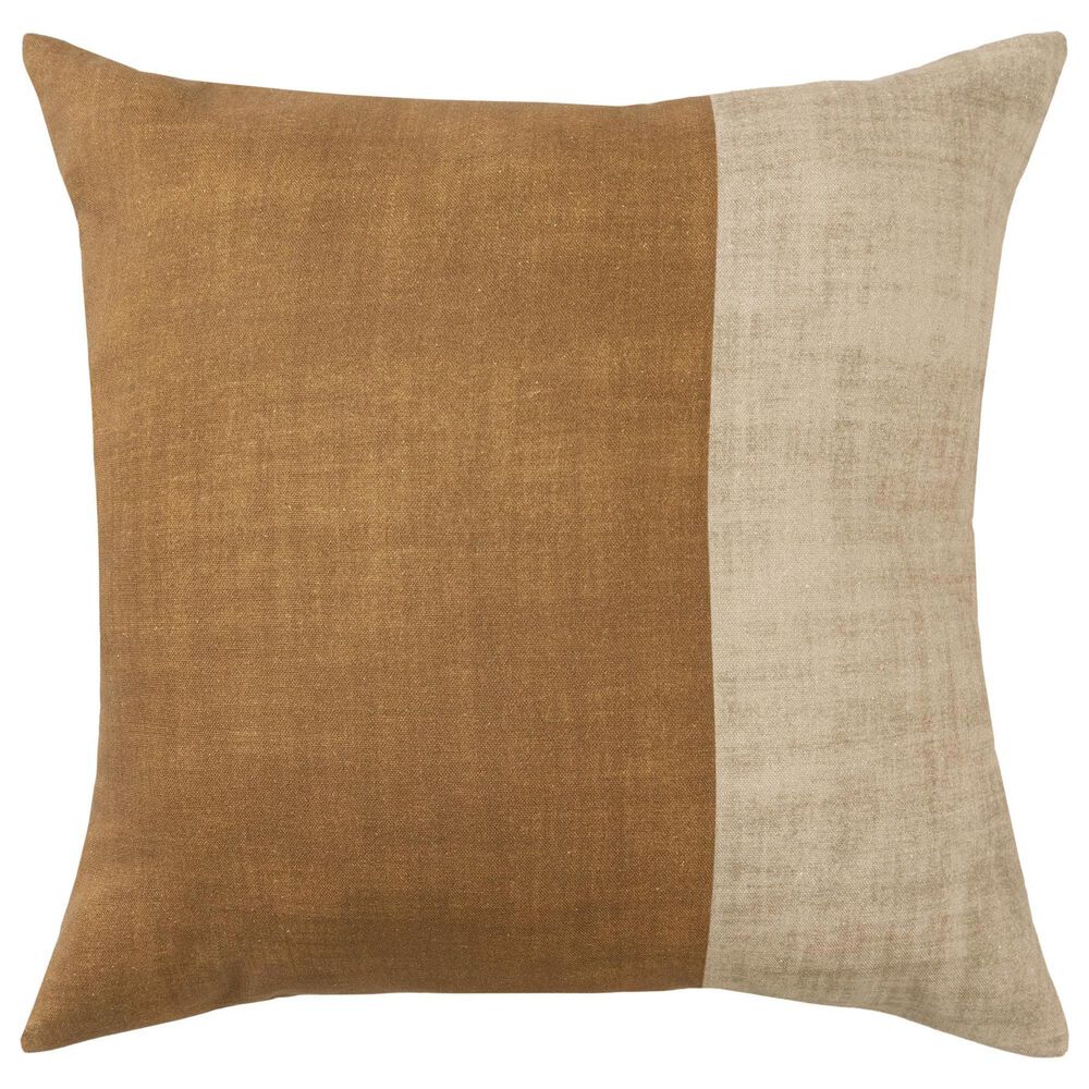 LR Home Arielle 20" x 20" Throw Pillow in Almond and Beige, , large