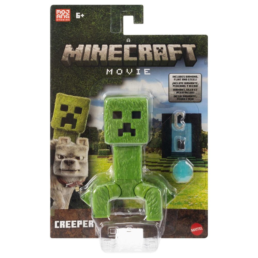 Minecraft A Minecraft Movie - 4&quot; Creeper Action Figure in Multicolor, , large