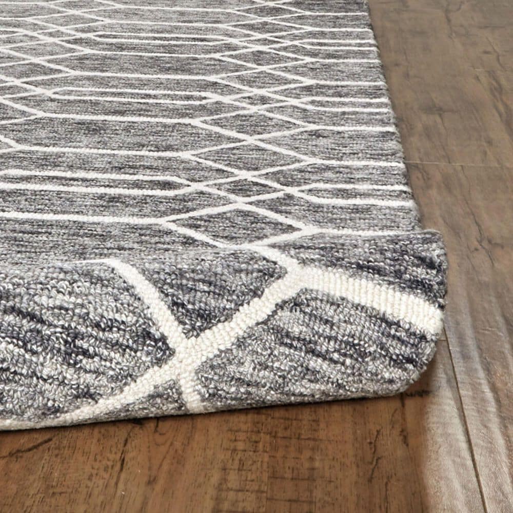 Feizy Belfort Charcoal and Ivory 10&#39; x 14&#39; Area Rug, , large