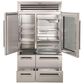 Sub Zero 48" Pro Refrigerator and Freezer with Glass Door in Stainless Steel, , large