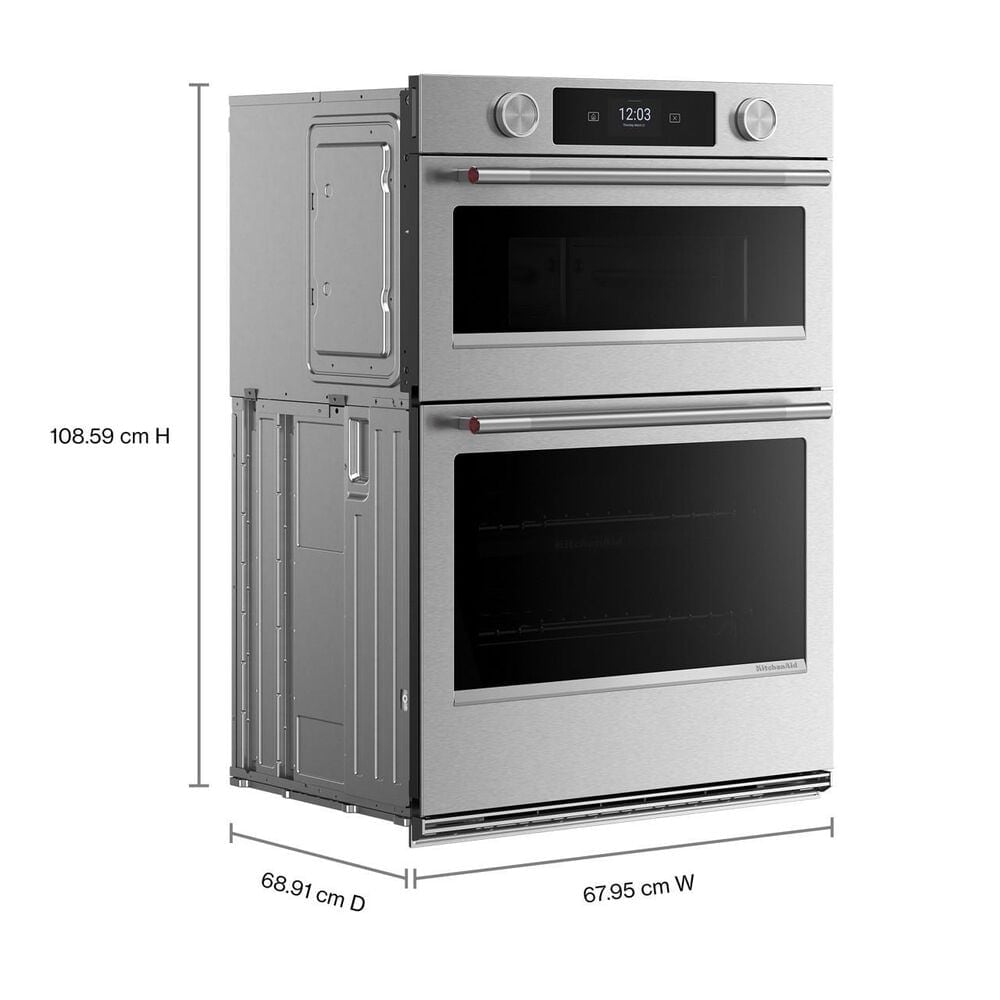 KitchenAid 27" Smart Combination Microwave Wall Oven in PrintShield Stainless, , large