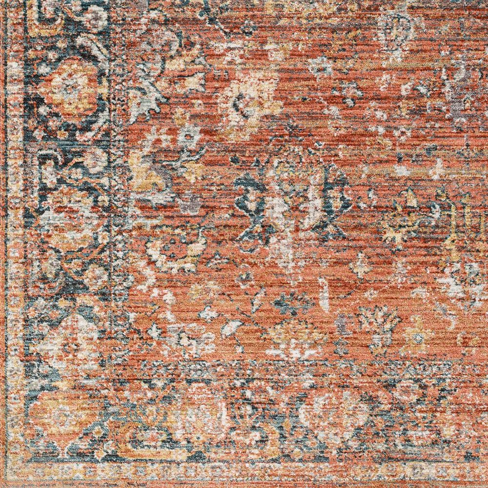 Surya Carlisle 2&#39; x 2&#39;11&quot; Brick Red, Dark Brown, Olive, Off-White and Medium Gray Area Rug, , large