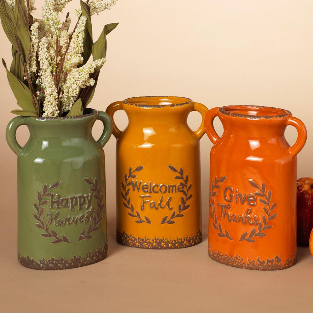 The Gerson Company Harvest Vases in Multicolor (Set of 3), , large