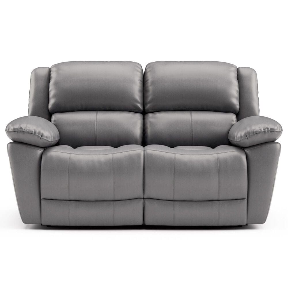 Furniture of America Glarus Manual Reclining Loveseat in Dark Gray, , large