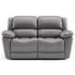 Furniture of America Glarus Manual Reclining Loveseat in Dark Gray, , large
