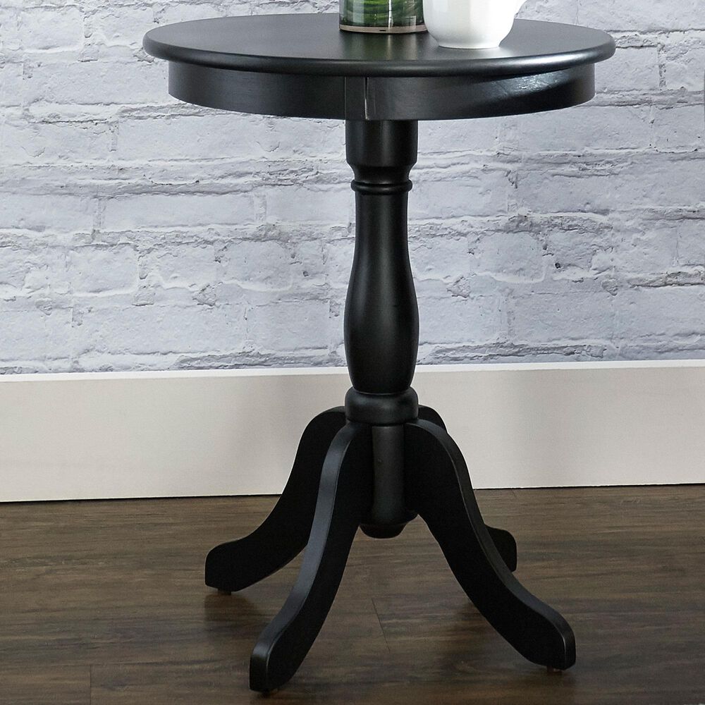 Linon Home Decor Palmetto End Table in Black, , large