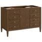 James Martin Vanities Myrrin 48" Vanity in Mid-Century Walnut with 3 cm White Zeus Quartz Top, , large