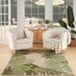 Nourison Aloha ALH40 6" x 9" Ivory and Green Indoor/Outdoor Area Rug, , large