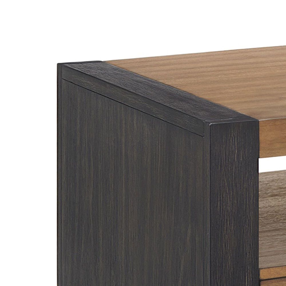 Mayberry Hill Breckenridge 2-Drawer Coffee Table in Light Oak and Black, , large