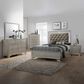 Crown Mark Lyssa 4-Piece Queen Panel Bedroom Set in Champagne, , large