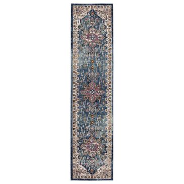 Safavieh Aria ARA160B 2" x 6" Blue and Creme Runner, , large