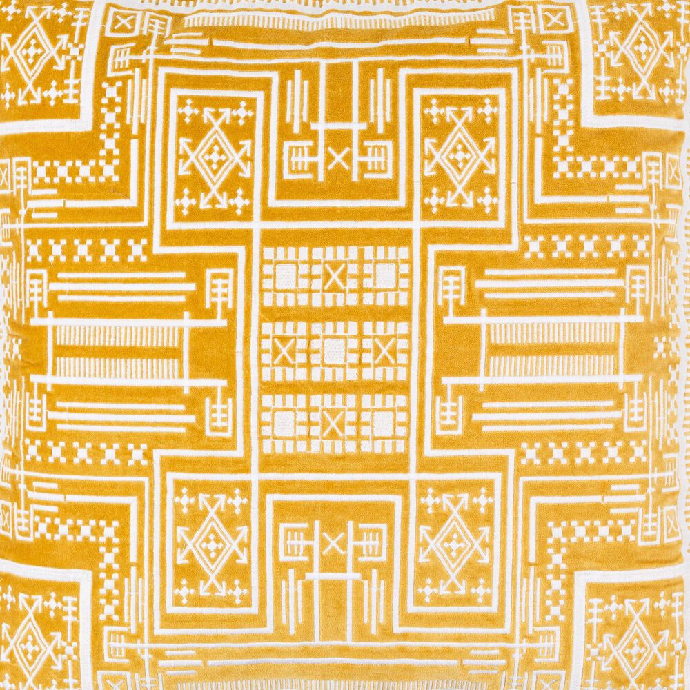 Surya Camaxtli 20&quot; Square Throw Pillow in Mustard, , large