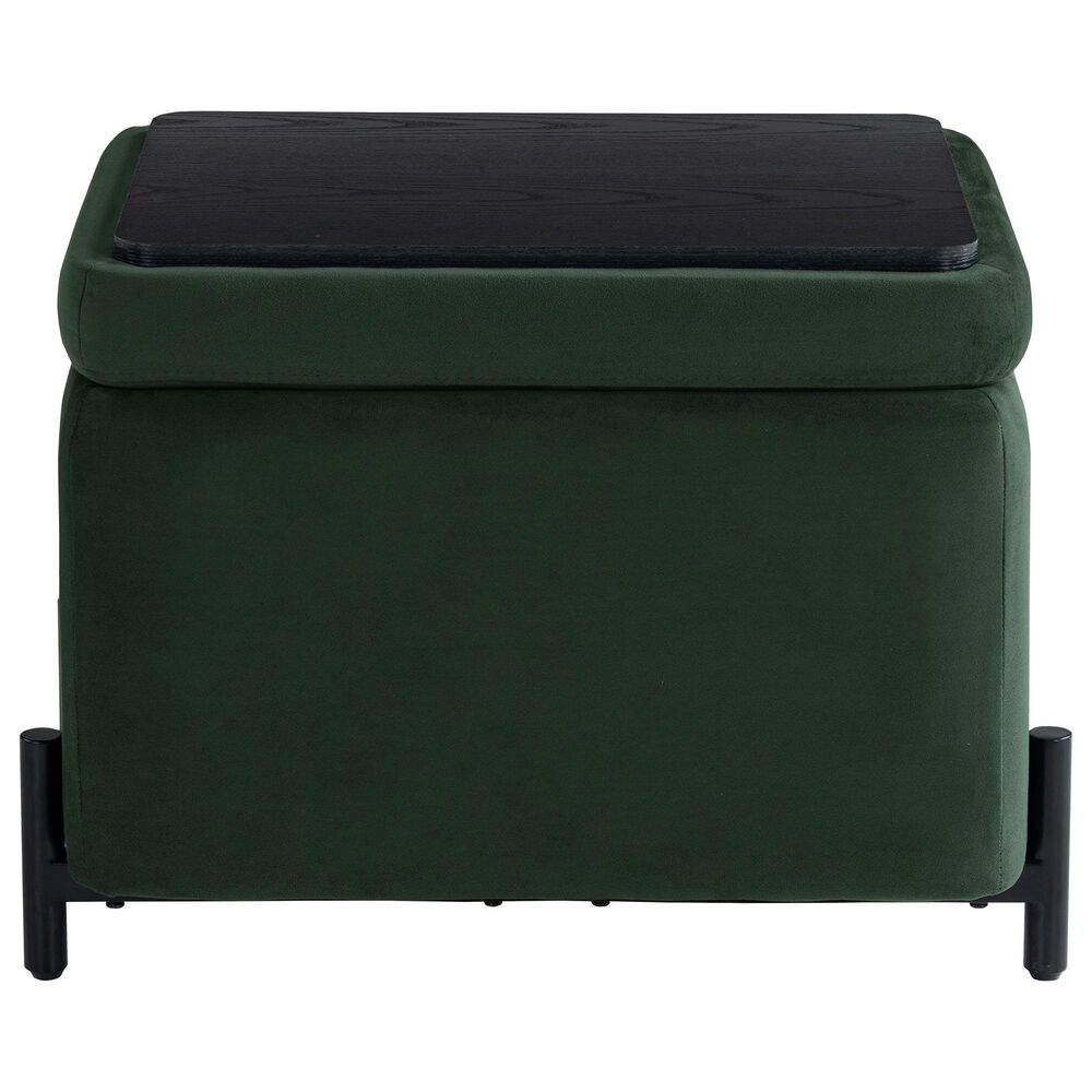 Lifestyle Solutions Kona Small Storage Ottoman in Green, , large