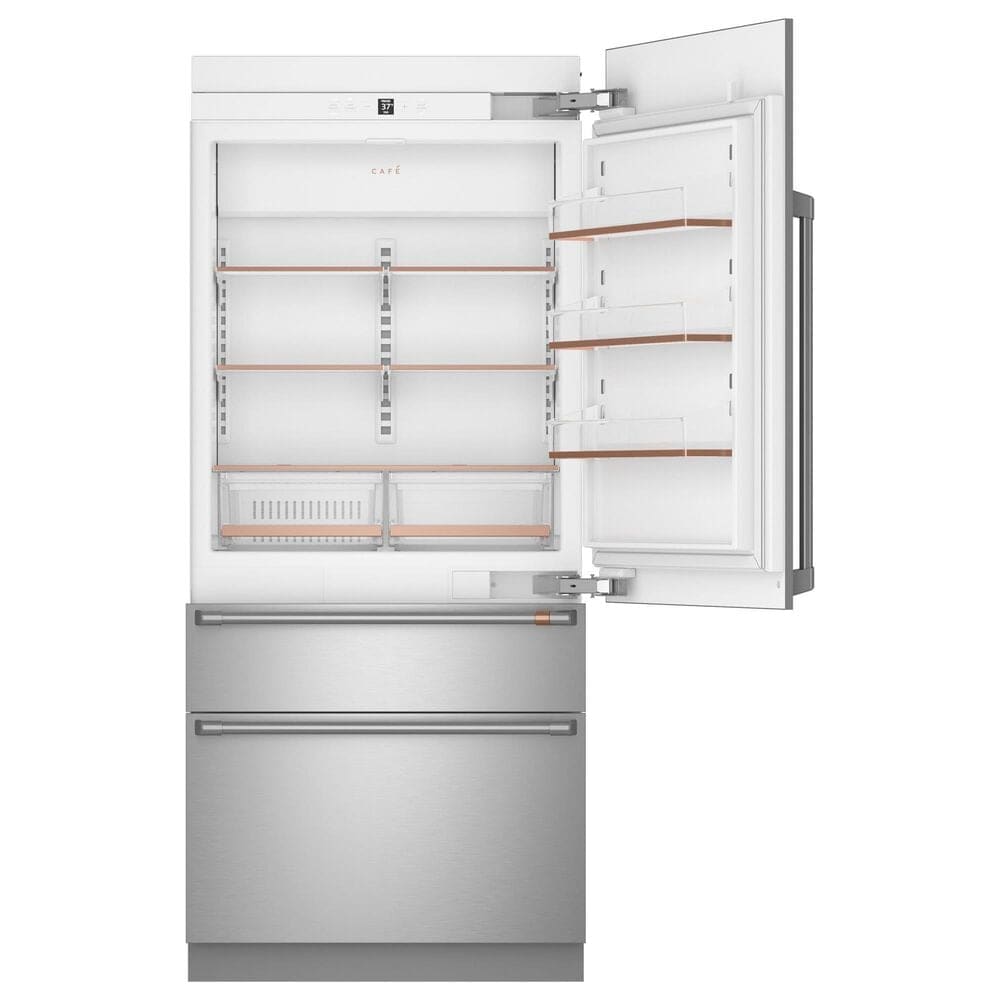 Cafe 20.1 Cu. Ft. Integrated Bottom Freezer Refrigerator with Right Hinge in Stainless Steel, , large