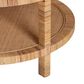 Baxton Studio Kalimantan Round Coffee Table in Light Honey, , large