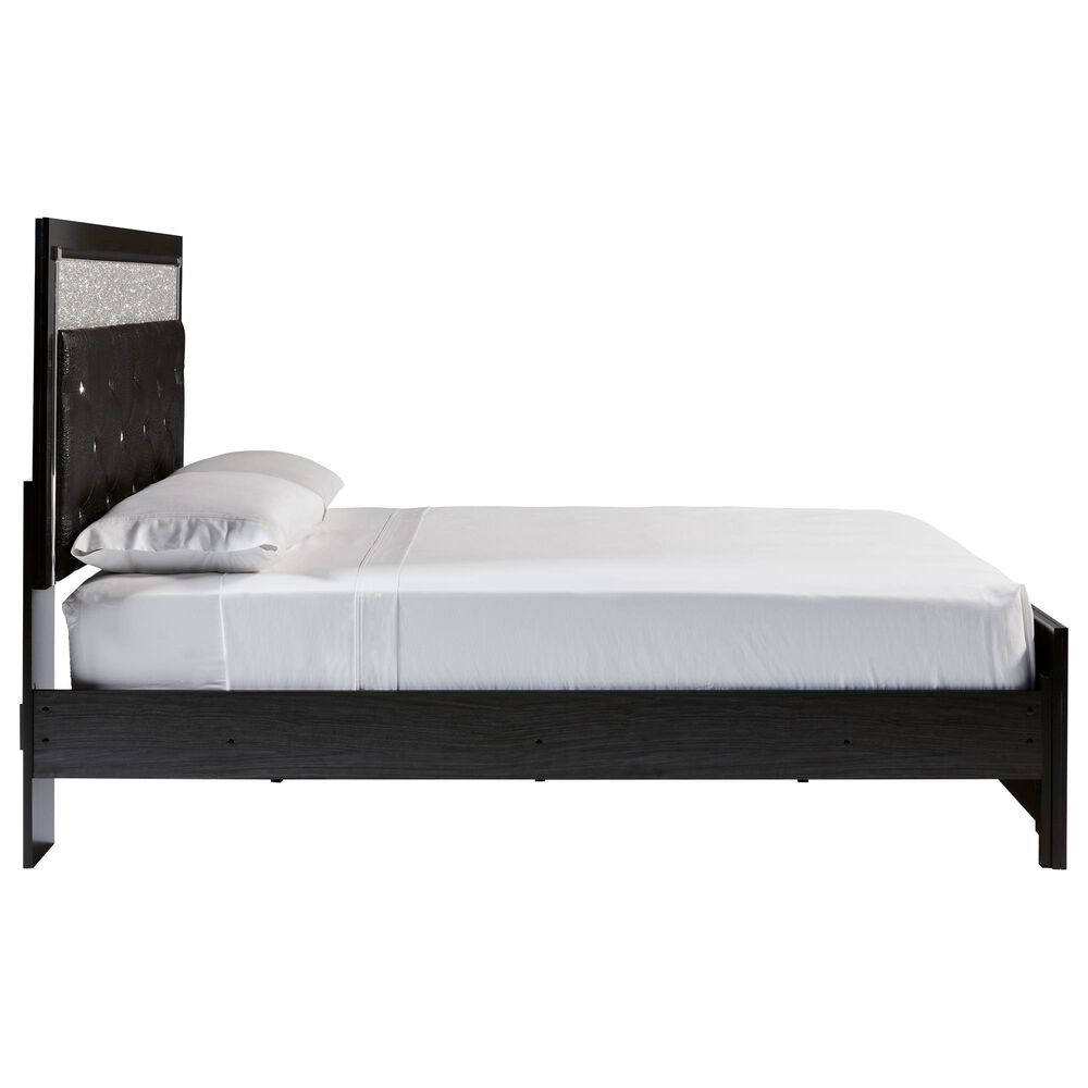 Ashley Kaydell Queen Uph Panel Bed in Dark Gray and Black, , large