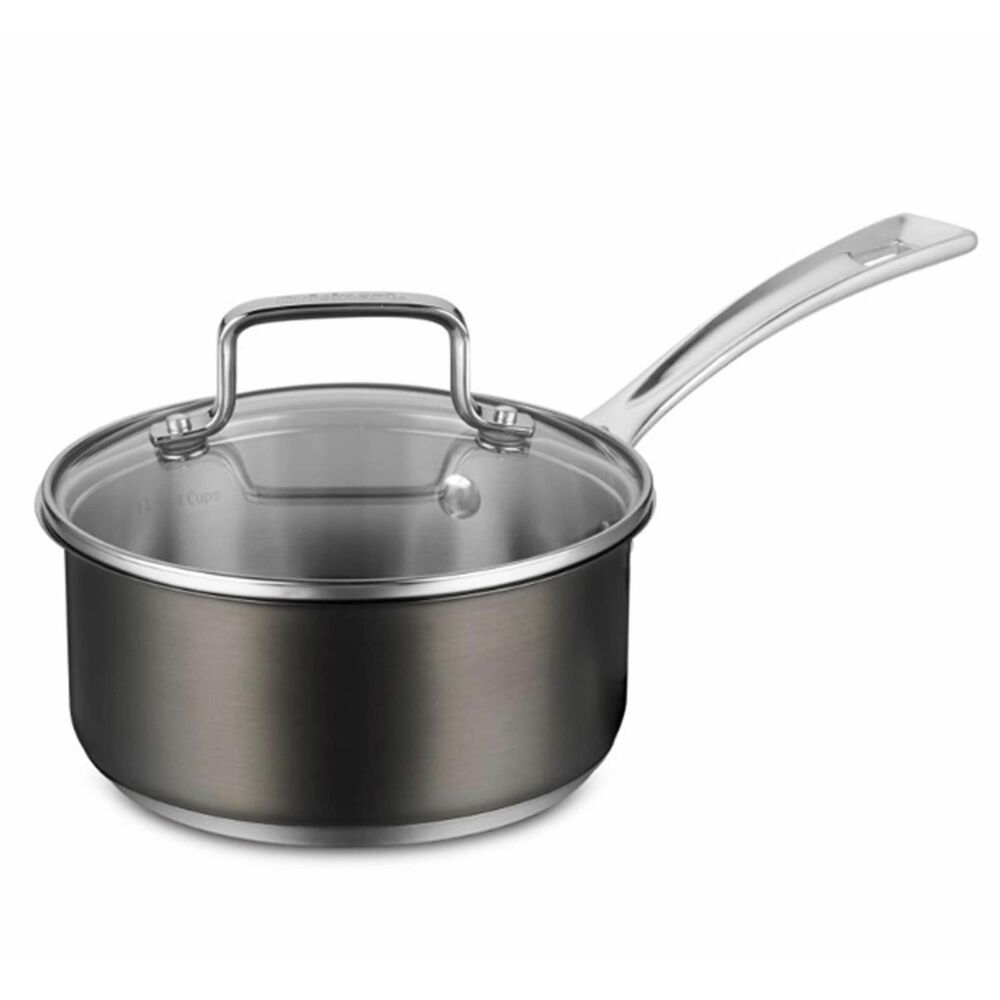 Cuisinart 11-Piece Black Stainless Steel Cookware Set, , large